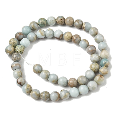 Natural Shoushan Stone Beads Strands G-B155-A01-8mm-1