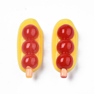 Opaque Epoxy Resin Cabochons CRES-S358-60-1
