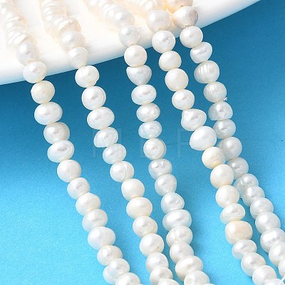 Natural Cultured Freshwater Pearl Beads Strands PEAR-I007-07Q-05C-1