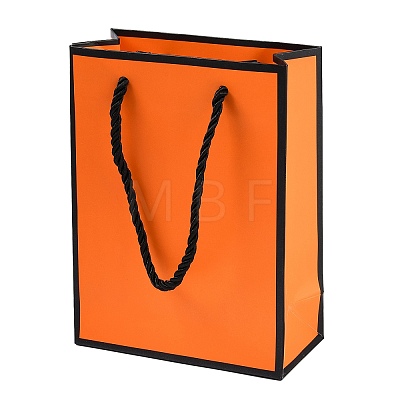 Rectangle Paper Bags with Twisted Rope Handles CARB-L011-01B-02-1
