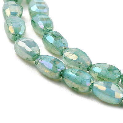 Imitation Jade Glass Beads Strands GLAA-P058-06A-05-1