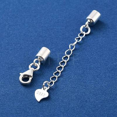 925 Sterling Silver Curb Chain Extender STER-G039-04B-S-1