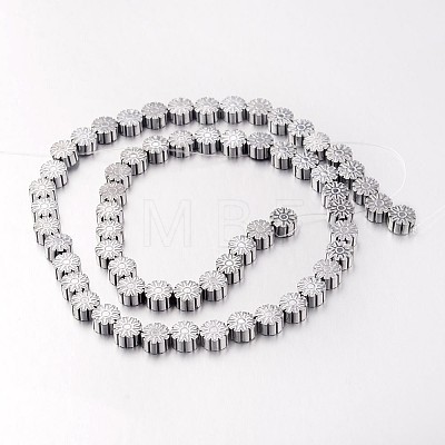 Electroplate Non-magnetic Synthetic Hematite Bead Strands G-F300-56-01-1