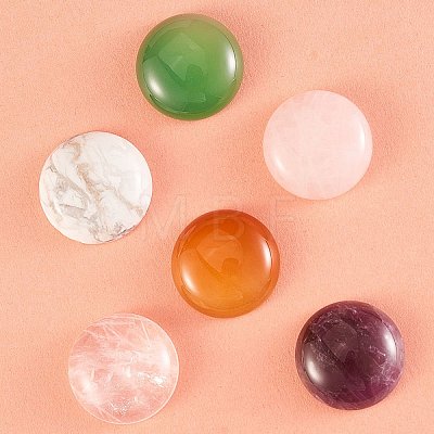 2 Size Natural & Synthetic Gemstone Cabochons G-SZ0001-74-1