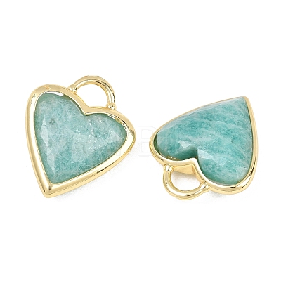 Natural Amazonite Faceted Pendants G-Z154-01G-03-1