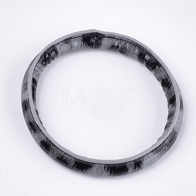 (Jewelry Parties Factory Sale)Silicone Bangles/Key Rings BJEW-T008-02B-1