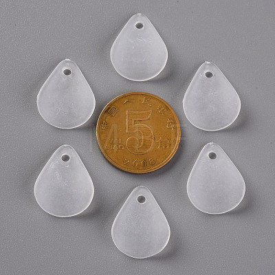 Transparent Frosted Acrylic Pendants MACR-S371-09A-701-1