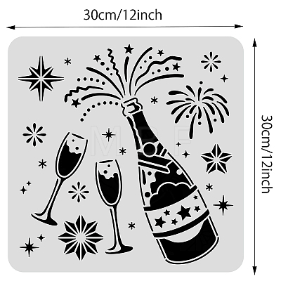 Large Plastic Reusable Drawing Painting Stencils Templates DIY-WH0172-806-1