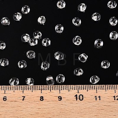 6/0 Baking Paint Transparent Glass Seed Beads SEED-N006-06A-1