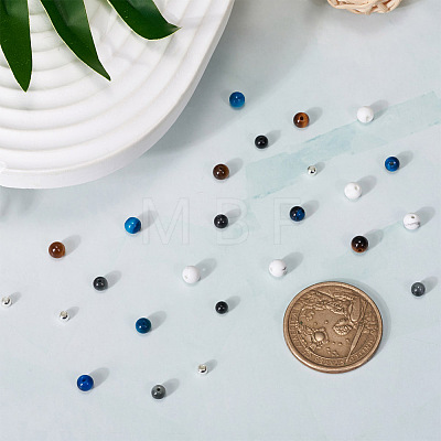 DIY Stone Beads Bracelet Making Kit DIY-CF0001-12-1