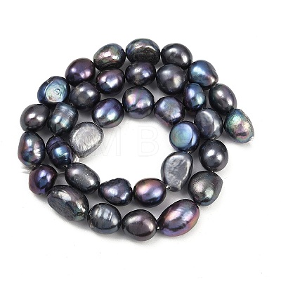 Natural Cultured Freshwater Pearl Beads Strands PEAR-P064-20K-03D-1