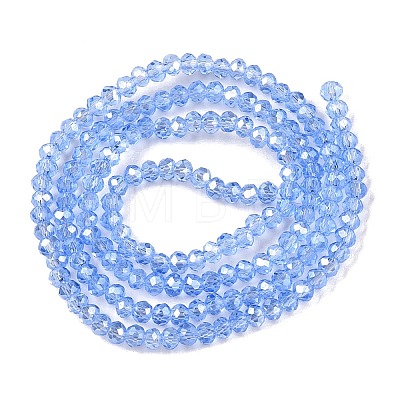 Electroplate Glass Beads Strands EGLA-A044-T1mm-A14-1