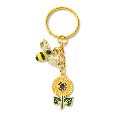 Alloy Enamel Pendants  Keychain KEYC-JKC00827-1