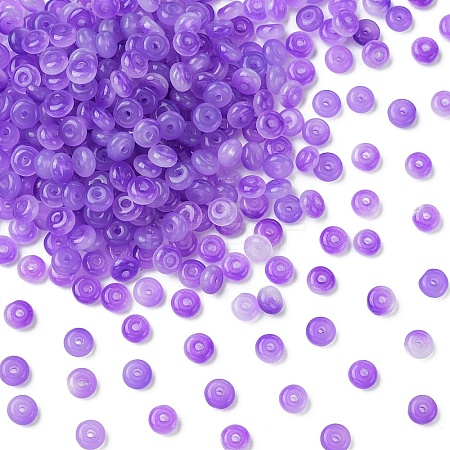 100G Baking Paint Imitation Jade Glass Beads DGLA-YW0001-54B-1