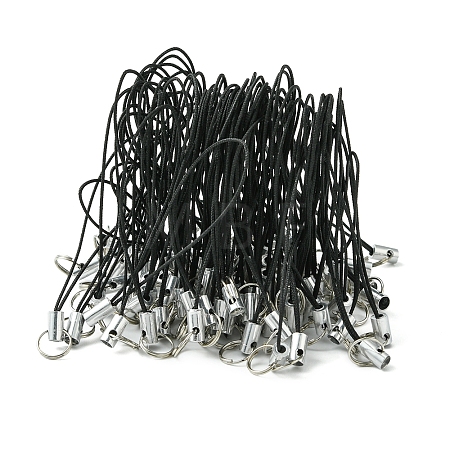 100Pcs Polyester Cord Mobile Straps MOBA-FS0001-02F-1