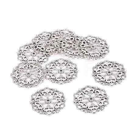 Tibetan Style Filigree Joiners Links TIBE-A11623-AS-LF-1