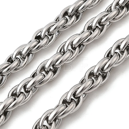 304 Stainless Steel Rope Chains CHS-K024-16P-1