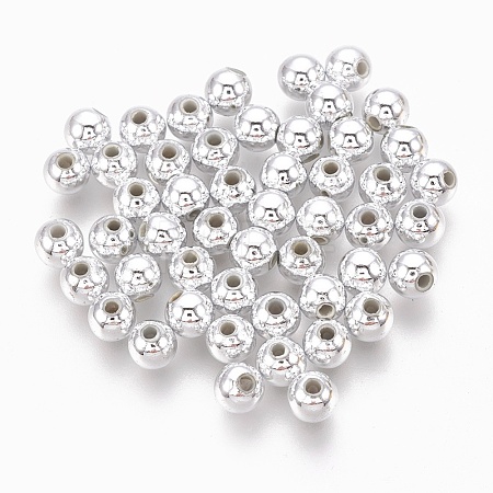 ABS Plastic Beads KY-G007-10mm-S-1