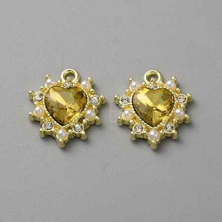 Golden Alloy Pendants FIND-WH0160-61F-1