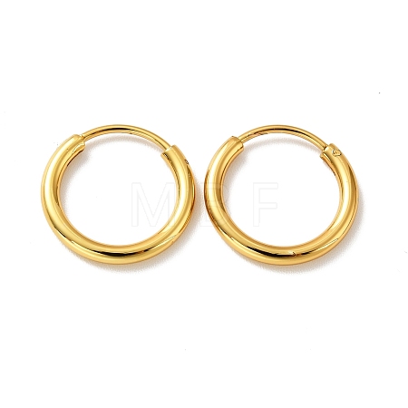 PVD Vacuum Plating 201 Stainless Steel Huggie Hoop Earrings STAS-H164-03G-1