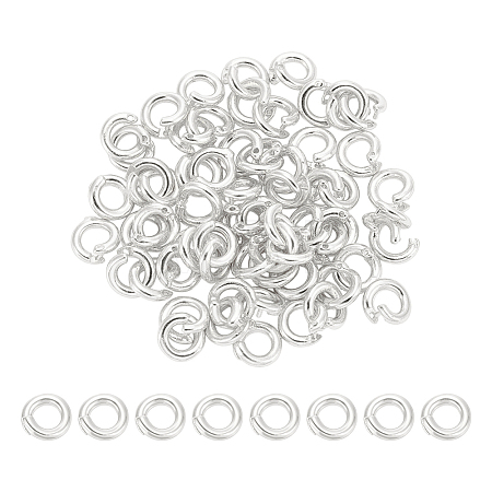 60Pcs Brass Open Jump Rings KK-UN0006-09S-1