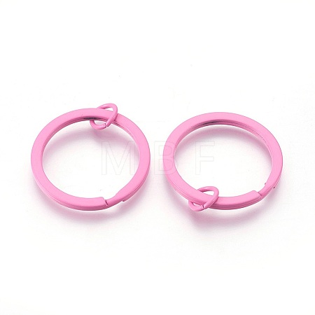 Spray Painted Iron Split Key Rings IFIN-L038-10-FF-1