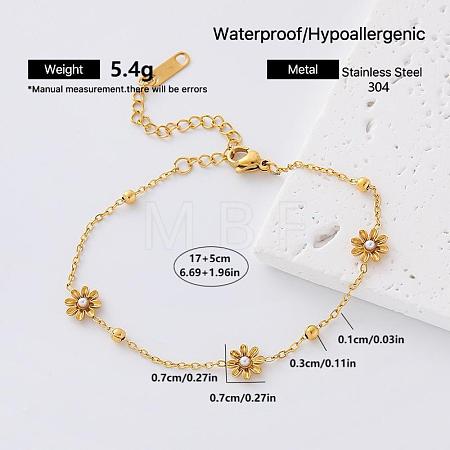 304 Stainless Steel Resin Link Bracelets EA0666-3-1