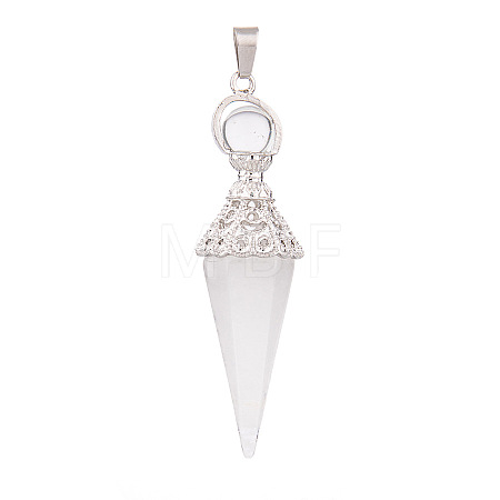 Natural Quartz Crystal Pendants PW-WG6405D-03-1
