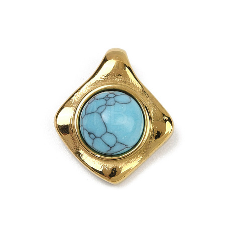 Synthetic Turquoise Pendants STAS-Q350-21A-1