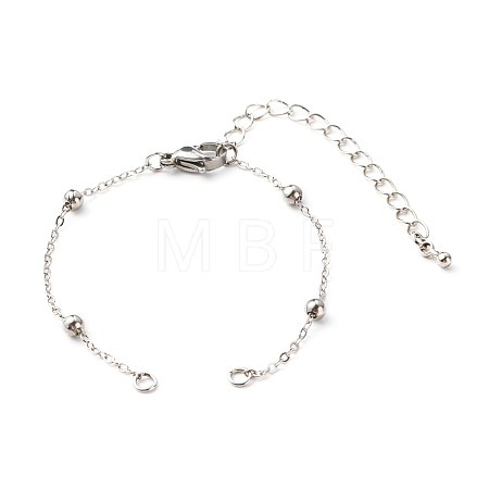 Handmade Brass Satellite Chain Bracelets Making Accessories AJEW-JB01025-01-1
