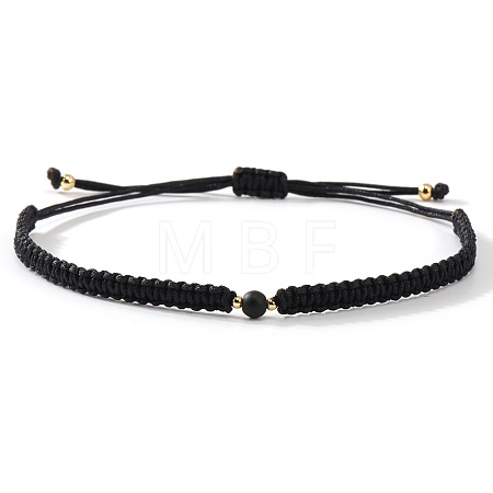 Natural Obsidian Round Link Bracelets LS-KB3682-1-1