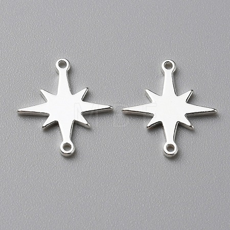 Brass Connector Charms KK-WH0058-18S-1