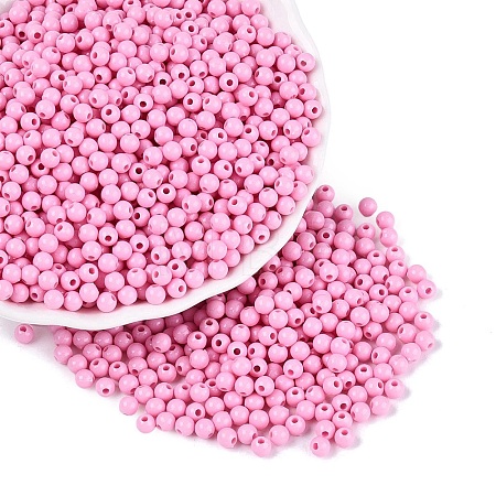 Opaque Acrylic Beads SACR-A006-06F-1