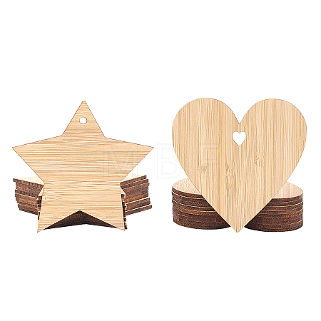 Unfinished Wooden Pieces for Big Pendants AJEW-OC0001-87-1