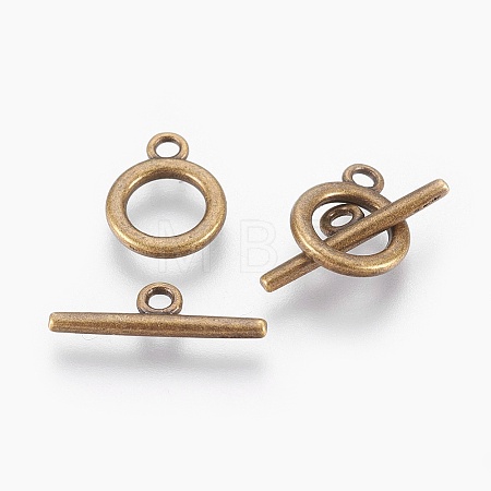 Alloy Toggle Clasps LS-TIBE-EA774Y-AB-RS-1