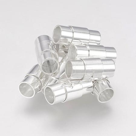 Brass Locking Tube Magnetic Clasps MC076-S-1