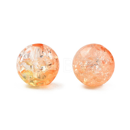 Transparent Crackle Acrylic Beads CACR-N002-08A-1