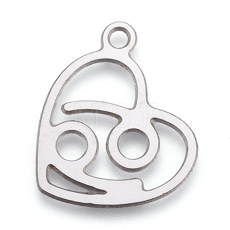 Non-Tarnish 304 Stainless Steel Pendants STAS-M228-A01-01P-1
