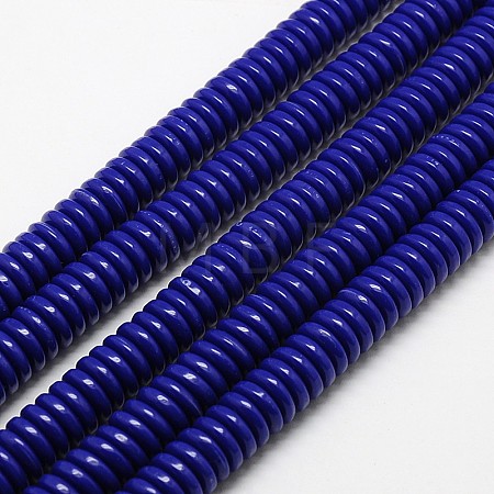 Imitation Amber Resin Heishi Beads Strands RESI-A009G-8mm-02-1
