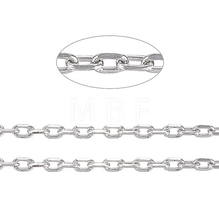 Tarnish Resistant 304 Stainless Steel Cable Chains CHS-D004-01P-1