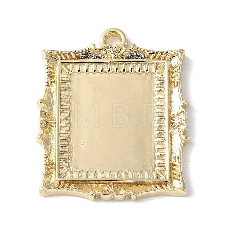 Brass Pendant Cabochon Settings KK-V005-01G-03-1