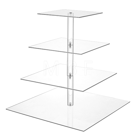 4-Tier Acrylic Dessert Display Risers ODIS-WH0079-093-1