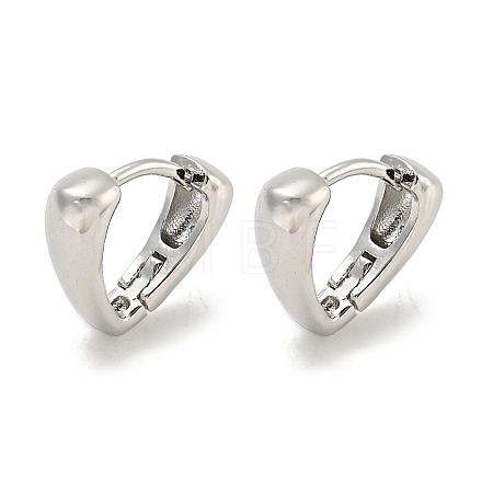 Brass Hoop Earrings EJEW-L211-010M-P-1