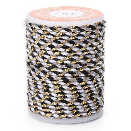 4-Ply Polycotton Cord with Metallic Thread OCOR-Z003-D38-1