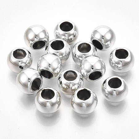 UV Plating ABS Plastic European Beads X-CCB-S162-28H-04-1