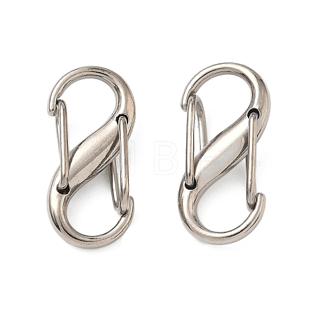 Alloy Double S Snap Hook Spring Keychain Clasps FIND-C084-01P-1