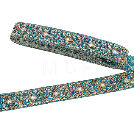 Ethnic Style Polyester Ribbon OCOR-WH0003-084A-1