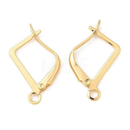 Brass Leverback Earring Findings KK-P340-20B-G-1