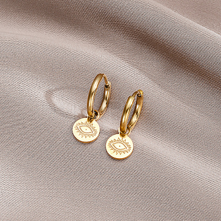 304 Stainless Steel Hoop Earrings WG1DE27-01-1