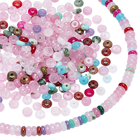 2 Strands Natural & Synthetic Mixed Stone Beads Strands G-PH0003-39-1